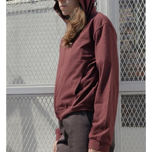 머듈 라운지 후드집업 버건디 3(M)