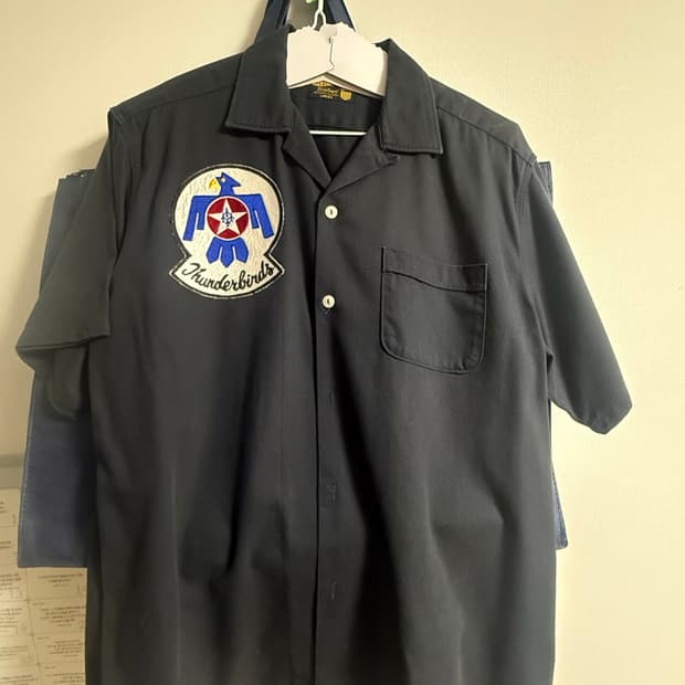 Thunderbirds U.S. Air Force 오픈카라 셔츠