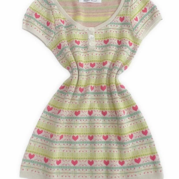 눈꽃 노르딕 니트 원피스