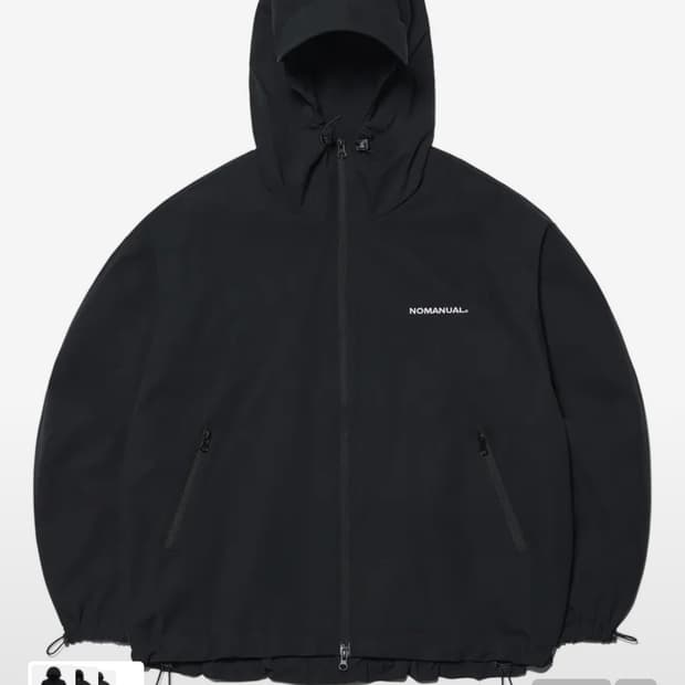 노메뉴얼 바람막이 페논 윈드쉘 블랙