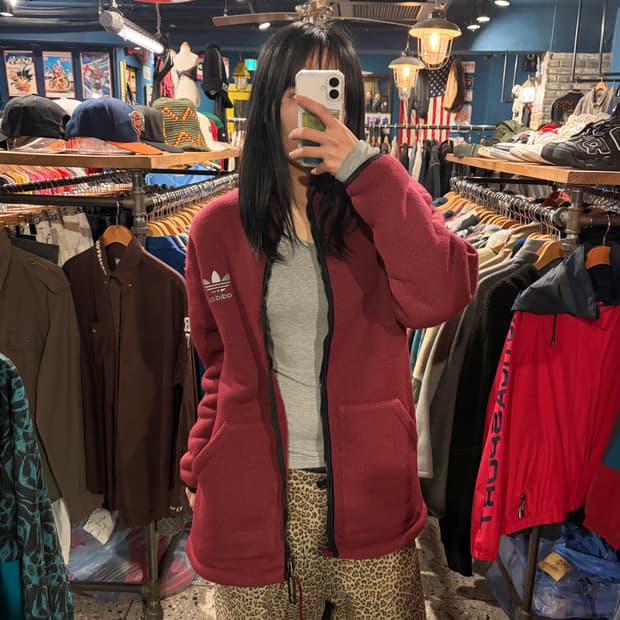 adidas 아디다스 트레포일 집업 플리스 자켓