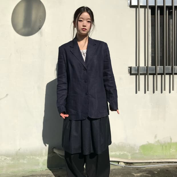 에디바우어 네이비 블레이저