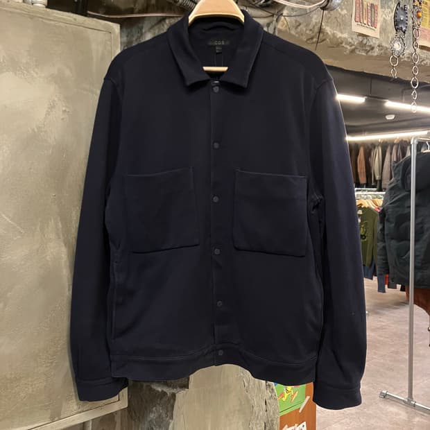 cos 코스 코튼 버튼 자켓 네이비 L #csz2629