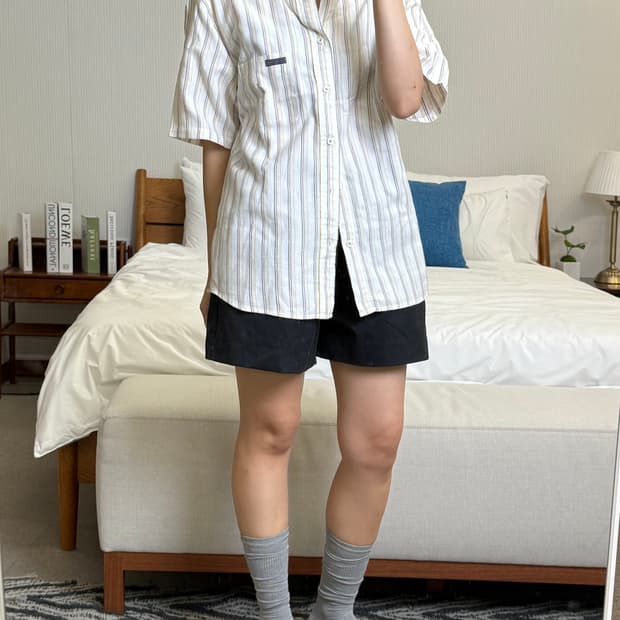 맥그리거 스트라이프 반팔셔츠