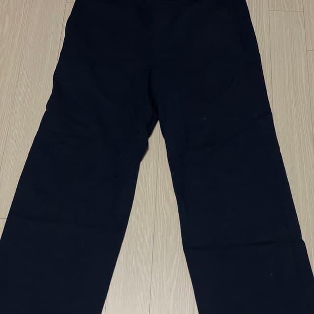 시스템옴므 와이드 핏 네이비 바지