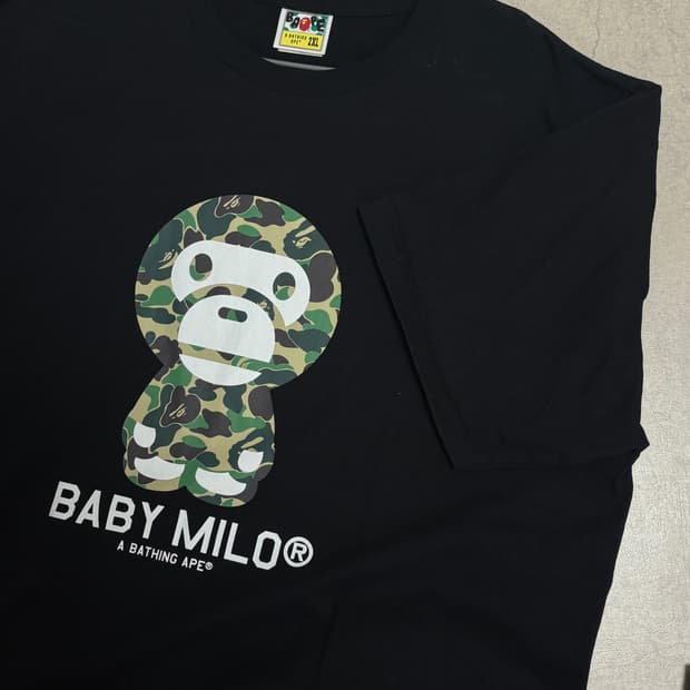 베이프 카모 베이비 마일로 반팔 2xl