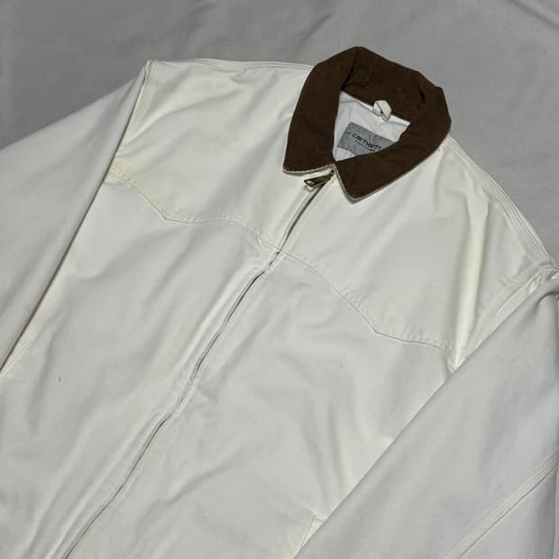 XL 칼하트 WIP 화이트 산타 페 자켓