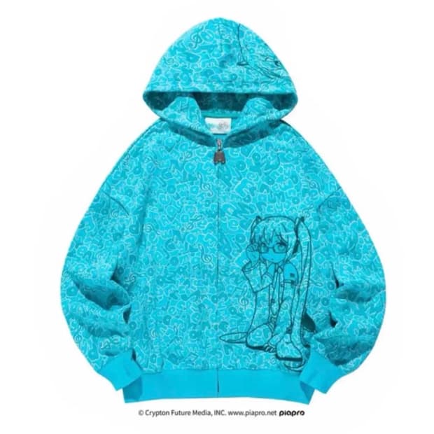 MEDM 하츠네미쿠 자수 후드집업 size S