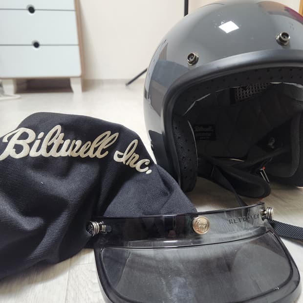 빌트웰 보난자 헬멧 M (바이저, 주머니 포함)