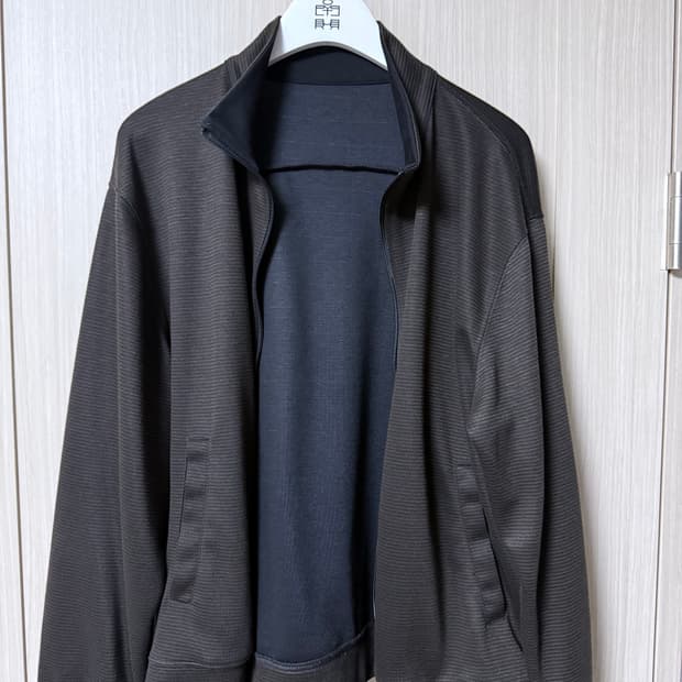 [3]폴리테루 휴먼인덱스 스트라이프 트랙탑 블랙카키