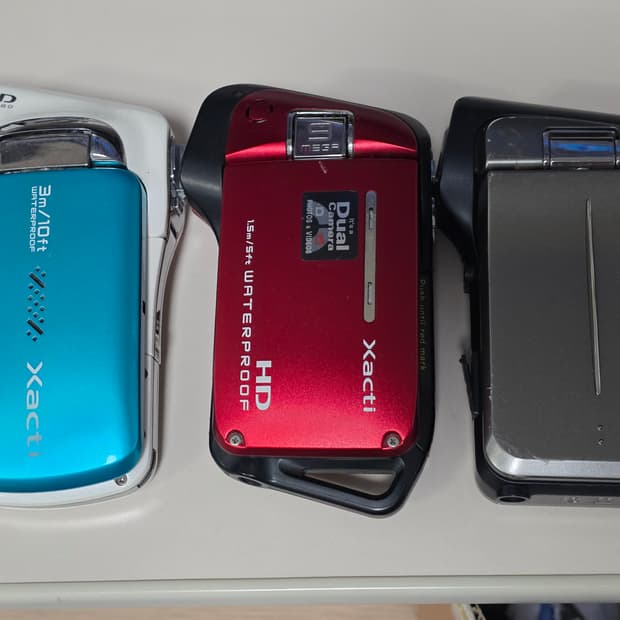 산요 작티 및 건타입 캠코더 (하자)