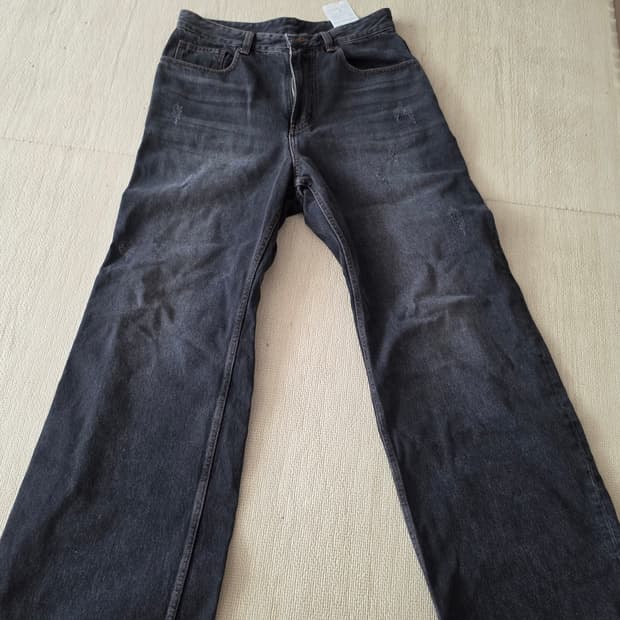 벨리에 와이드 데님 흑청제품 판매합니다.s사이즈