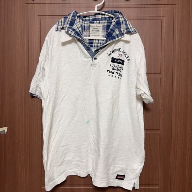 디키즈 00s 모리걸 하구미 빈티지 카라 반팔 티셔츠