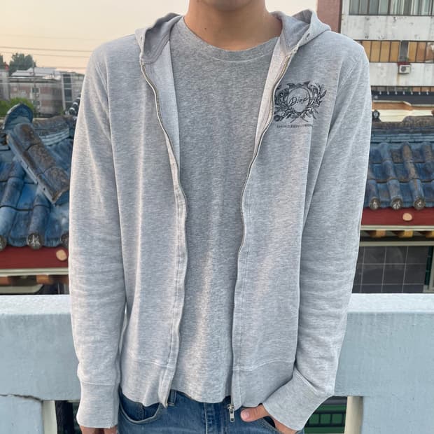 디젤 후면 프린팅 후드집업