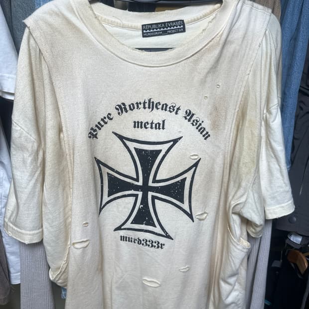 프로젝트 G/R x 엠에프엠333. 3 레이어드 롱슬리브 아이보리