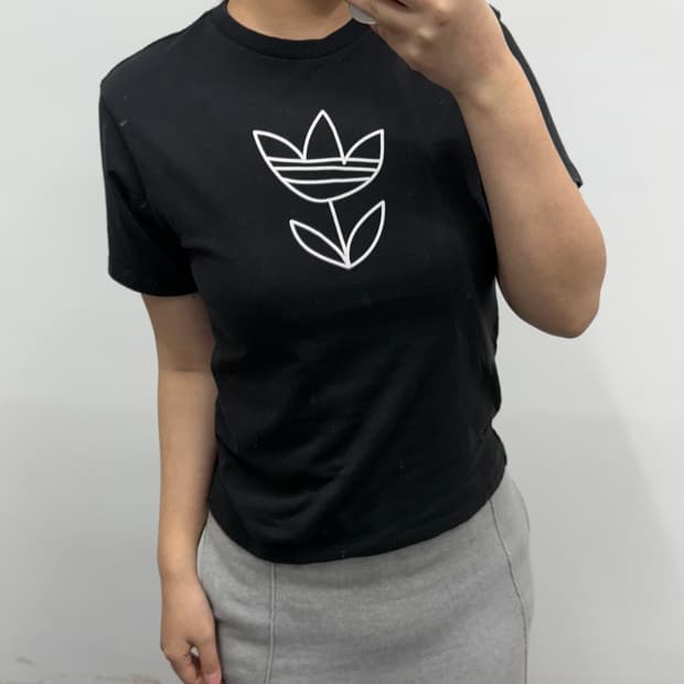 [S] 아디다스 블랙 반팔티