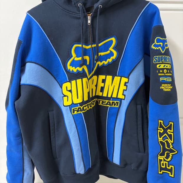 슈프림 폭스레이싱 후드집업 라지