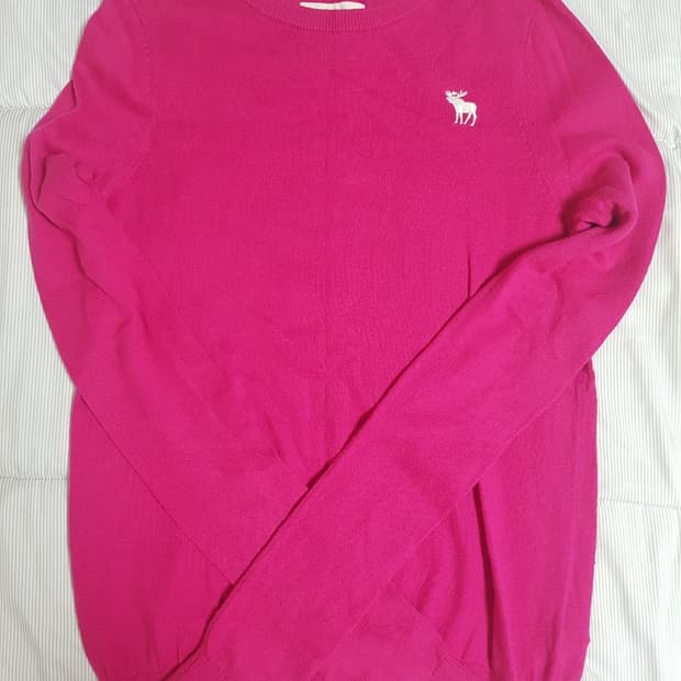 아베크롬비 핫핑크 여성 니트