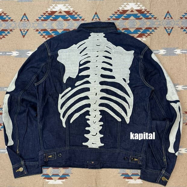 [44][M] 캐피탈 11.5온즈 데님 멕시칸 턱시도 웨스터너 본 자켓 