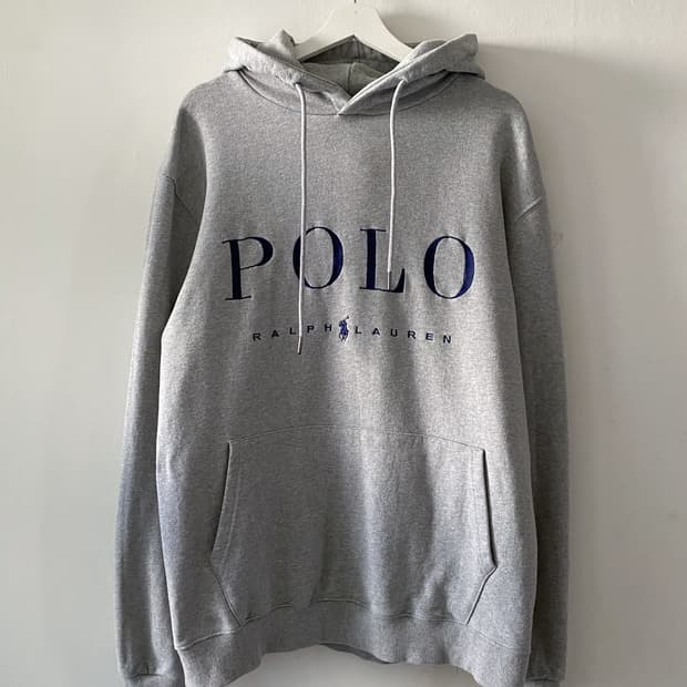 폴로 랄프로렌 자수 로고 후드티