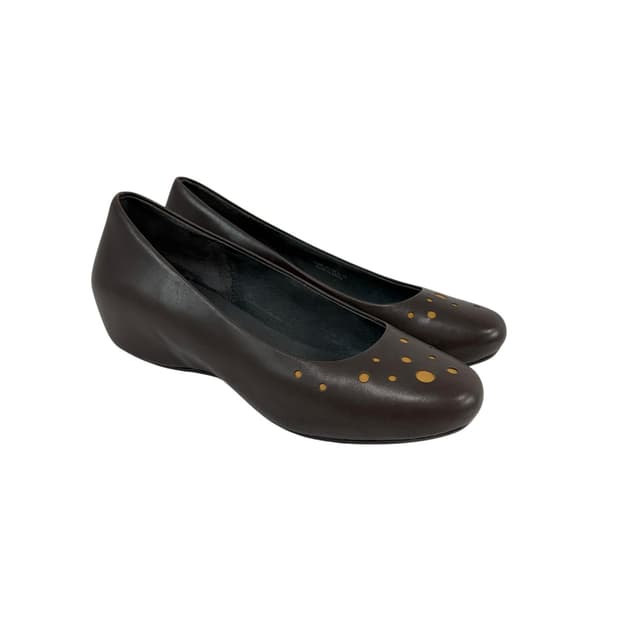 캠퍼 웨지 플랫 슈즈 (235-240)