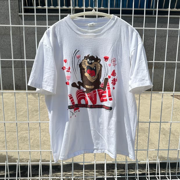 86 usa taz love t shirt L