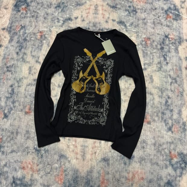 Jack rose rock mood ribbed cut sew
