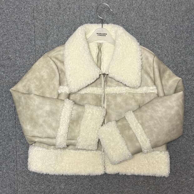 마가린핑거스 크롭 무스탕