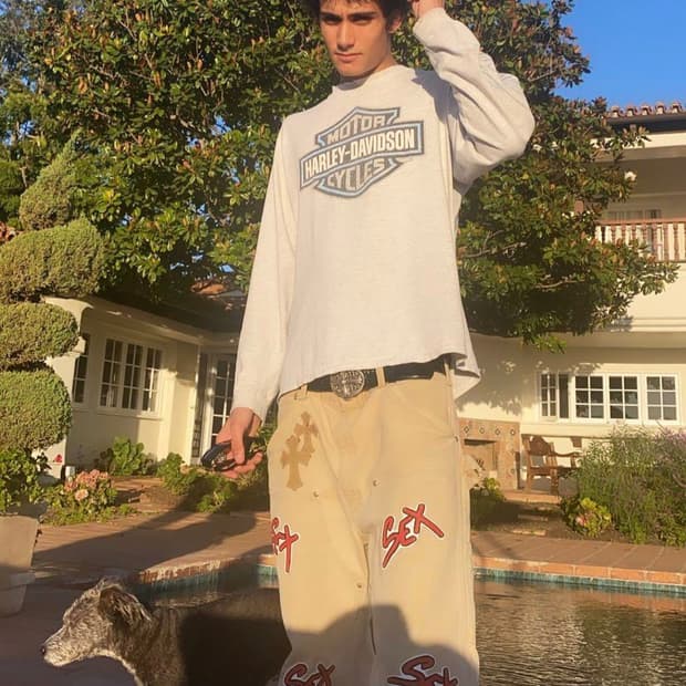 할리데이비슨 쉴드 로고 롱슬리브 화이트