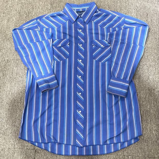 Wrangler 랭글러 스트라이프 웨스턴 셔츠