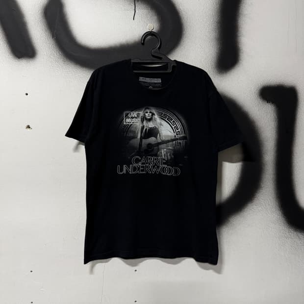 캐리 언더우드 더 스토리텔러 투어 기념 락 밴드 티셔츠