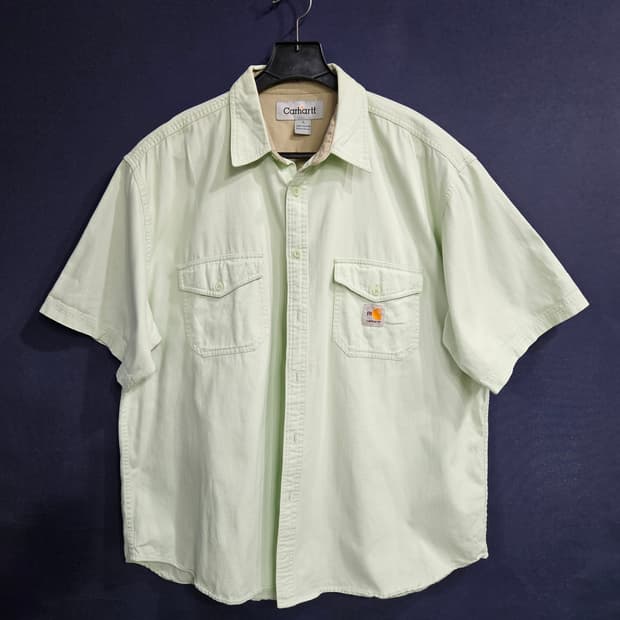 칼하트 민트 남성 100~105 반팔셔츠 