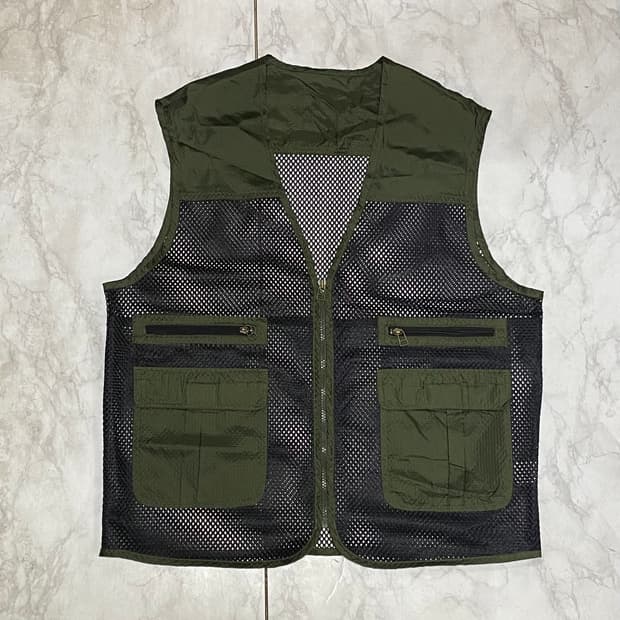빈티지 메쉬 조끼 망사조끼 105 사이즈