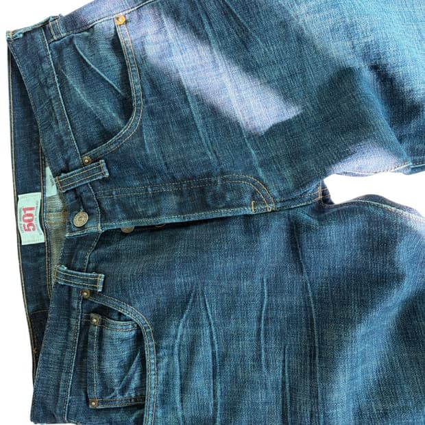 리바이스 501 슬럽 데님