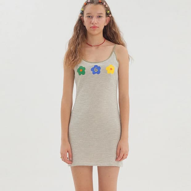 준준스페이스 플라워 미니 드레스