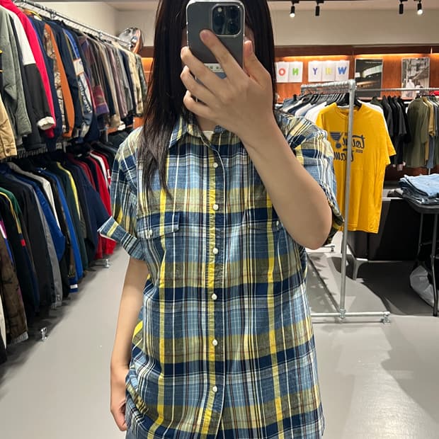 랭글러 반팔 웨스턴 셔츠