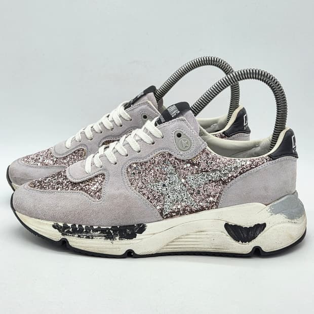 골든구스 우먼스 런닝솔 스니커 글리터 핑크 (36)