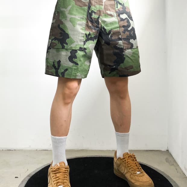 나이키 SB 밀리터리 카모플라쥬 립스탑 하프 쇼츠