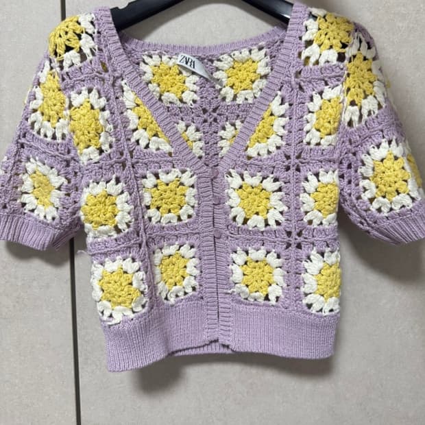 자라 크로셰 가디건 S 미착용