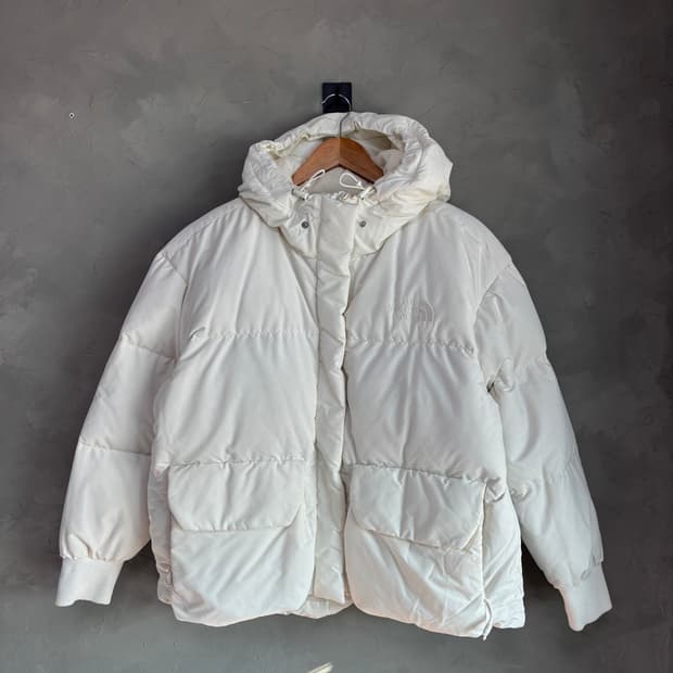 노스페이스 화이트라벨 닐턴 구스다운 패딩 화이트