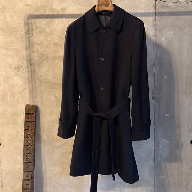 빨질레리 캐시미어 벨티드 코트 100