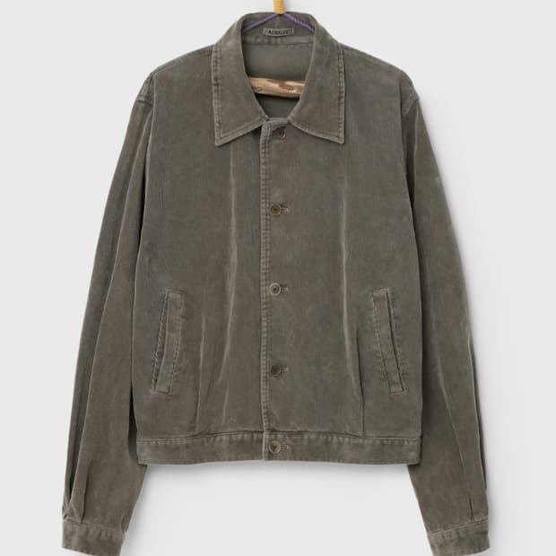 오라리 코듀로이 블루종 브라운 3사이즈