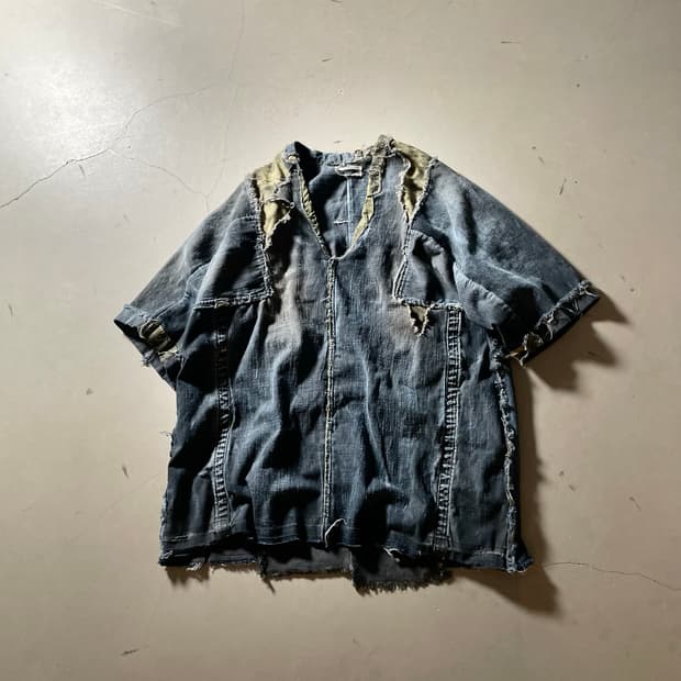 KZ ATELIER Reworked Denim Pullover