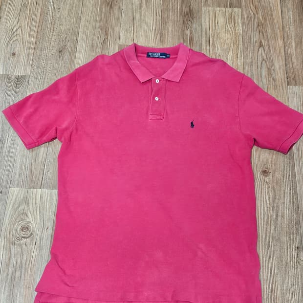 00s 폴로 레드 카라티셔츠 L사이즈