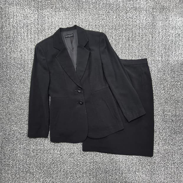 빈티지9. (새상품) (일본 빈티지) 메종드누아 여성 투피스 정장 세트