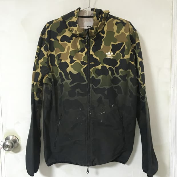 아디다스 오리지널 카모 윈드브레이커 후드 바람막이