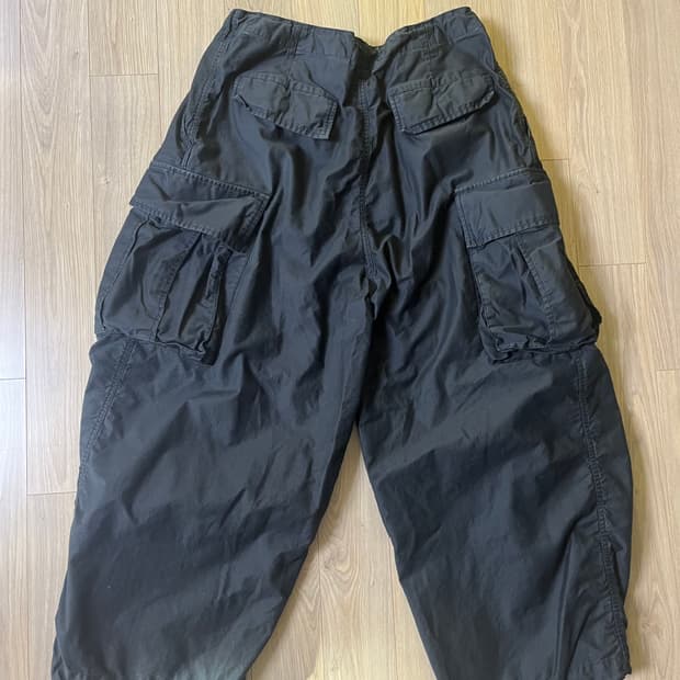 니들스 NS236 BLACK HD BDU 와이드 카고 팬츠