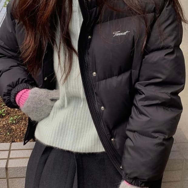 구해요!! 타낫 패딩 블랙