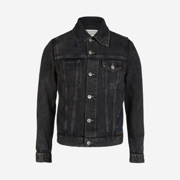 Maison Margiela Paint Denim Jacket Black