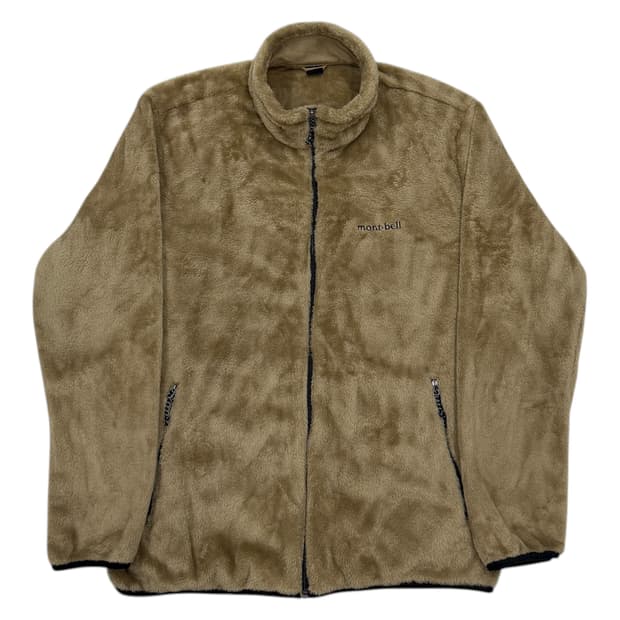몽벨 빈티지 이시스 플리스 후리스 자켓 베이지 브라운 L